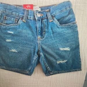 Levi’s Blue Distressed Denim Kids shorts